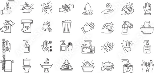 Essential Icons for Promoting Health and Hand Hygiene