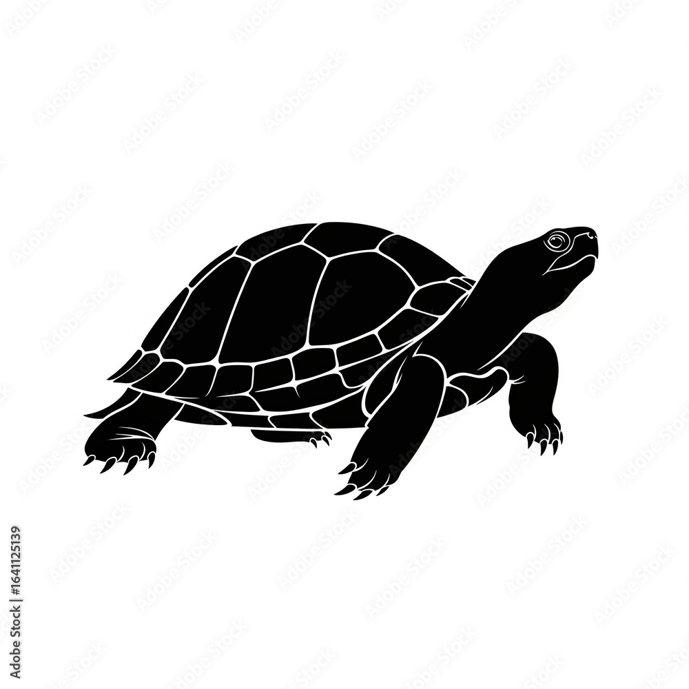 Naklejka premium turtle on a white background