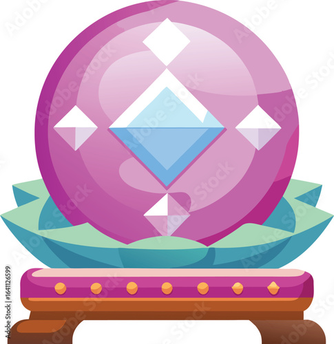 Spooky but Sweet Characters Mystical Crystal Ball Fortune Teller