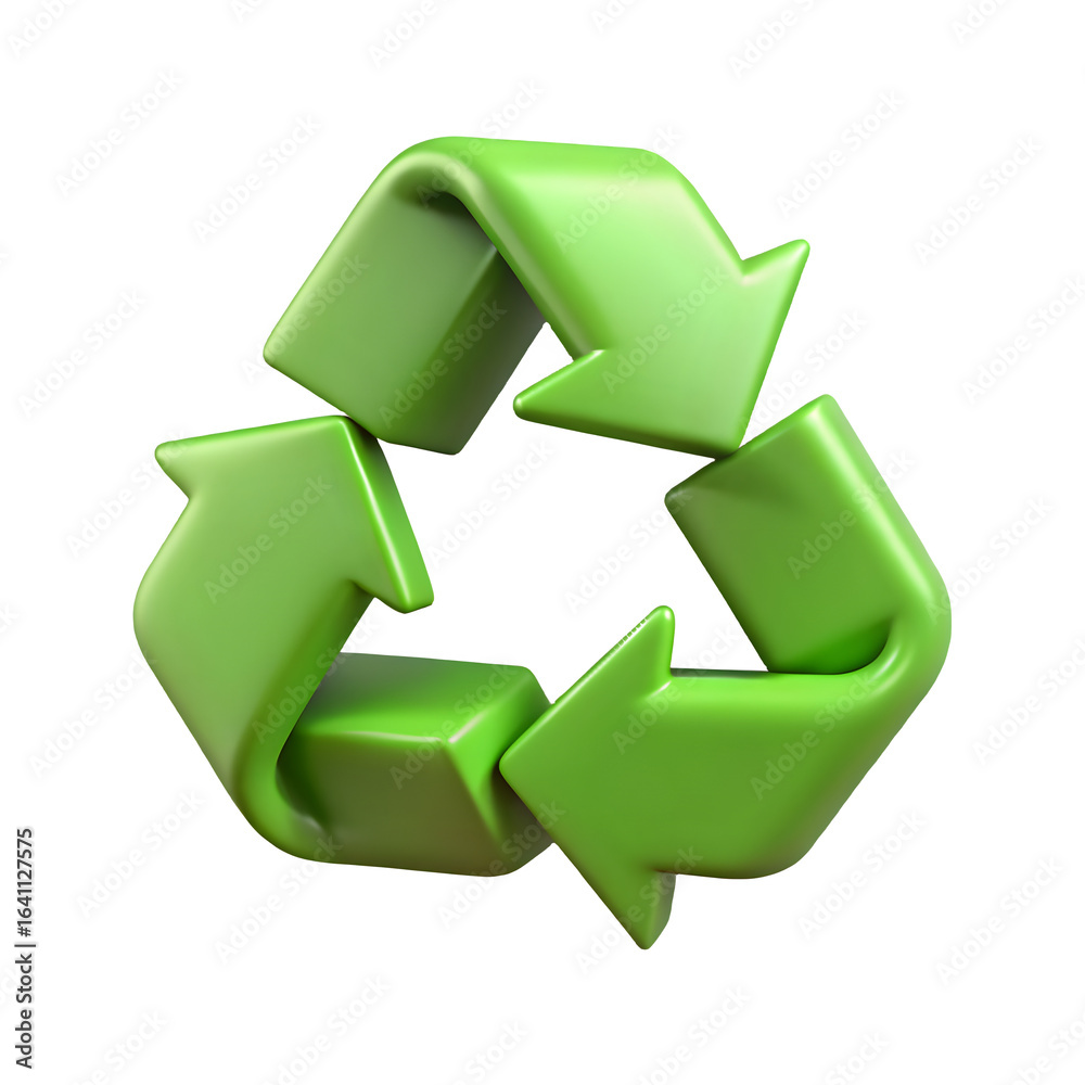 Obraz premium recycle 3d vector icon 