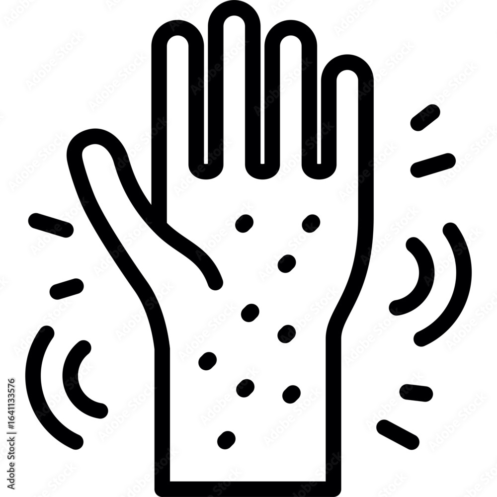 Obraz premium Rash Icon