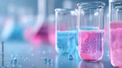 Scientific concept of peptide therapy targeting skin collagen synthesis and care