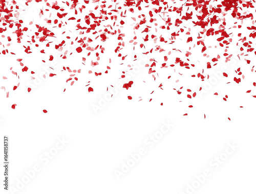 Wallpaper Mural red and white confetti rain on transparent background, black friday big sale shopping social media design element, cutout Torontodigital.ca