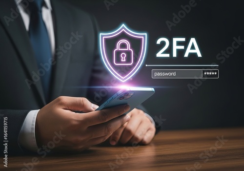 Illustration of using 2fa for security