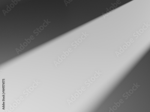 Abstract empty white and gray gradient soft light background of studio room for art work design. studio lighting background  . 3D render