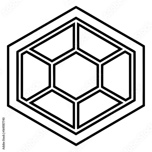 Honeycomb Icon  Sweet Apiary Vector Illustration for Print and Digital Use