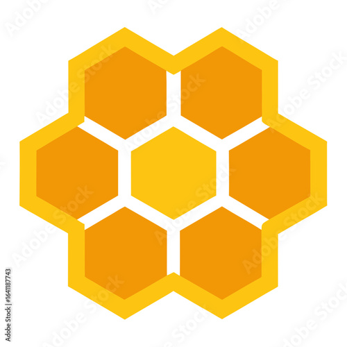 Honeycomb Icon  Sweet Apiary Vector Illustration for Print and Digital Use