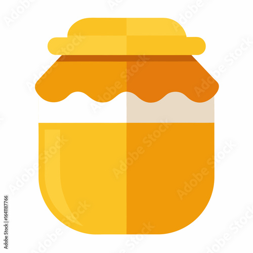 Honey Jar Icon  Sweet Apiary Vector Illustration for Print and Digital Use