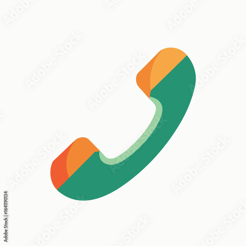 Vector telephone handset icon