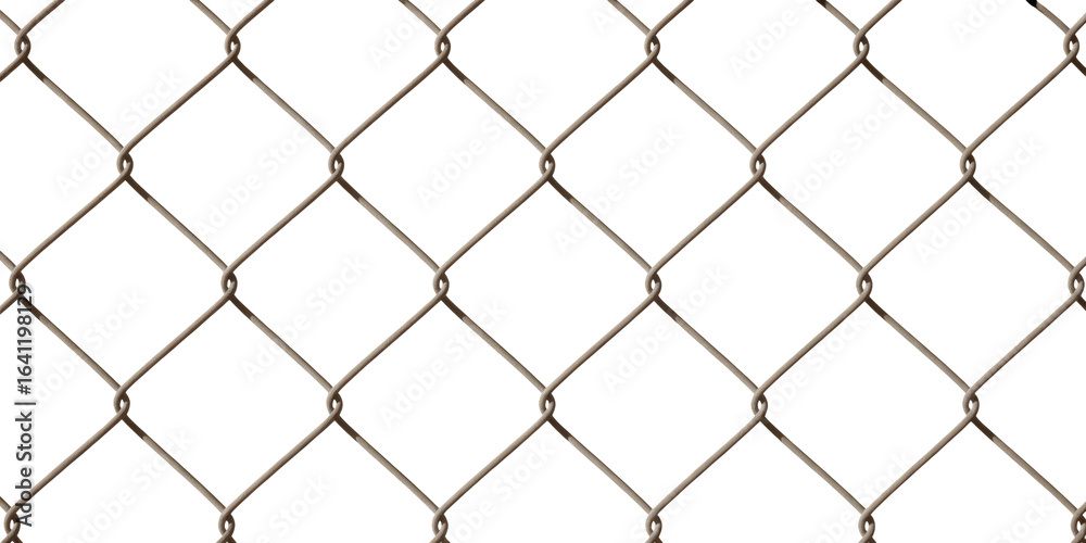 Fototapeta premium Close-up of chain link fence texture, ideal for security, industrial design, and background elements