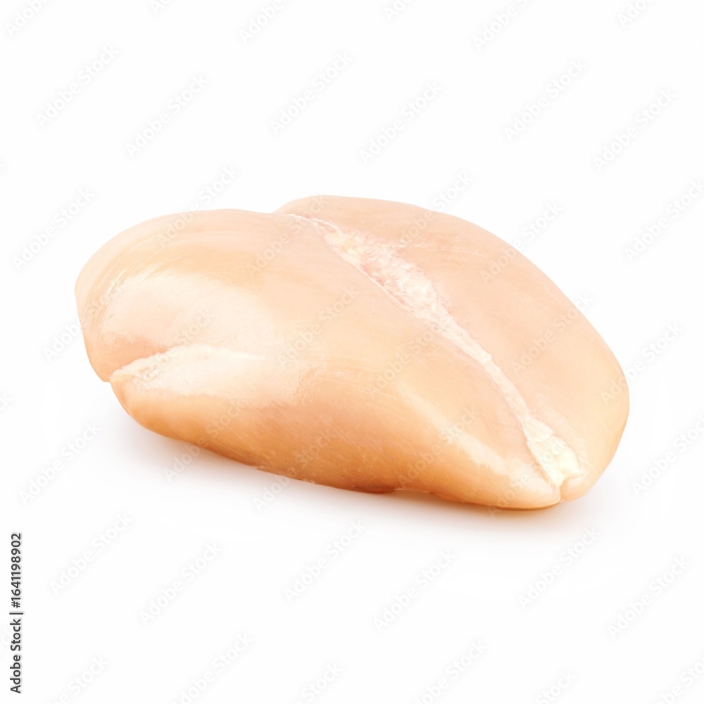 Raw chicken breast isolated on white background. Raw chicken breast isolated on white background.