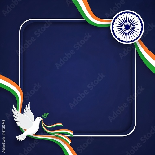 Happy Independence day Card 15 August India.