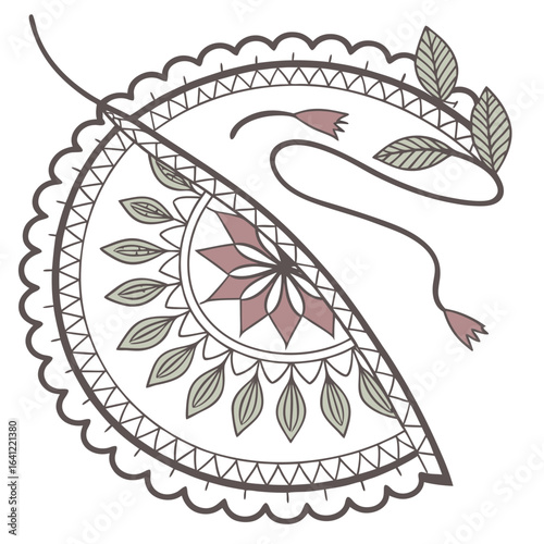 Seamless crochet lace design from rural crafts	