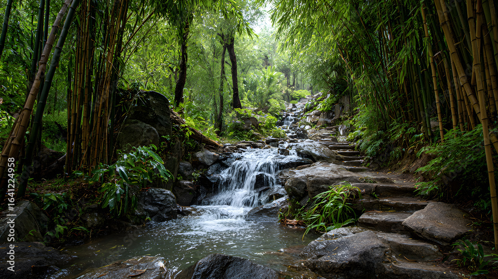 Bamboo Waterfall Bamboo Waterfall