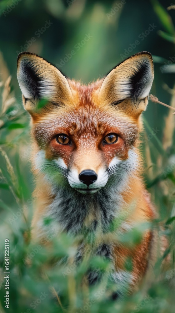 Fototapeta premium Red fox wildlife animal photography.