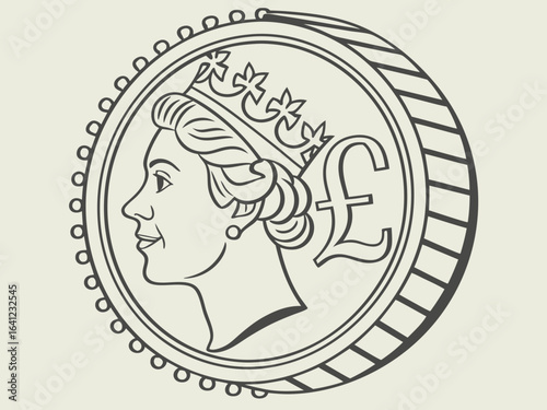 Bite Cryptocurrency Coin and Bitcoin Coin Illustration .Vector illustration of a Bite cryptocurrency coin next to a Bitcoin coin. 