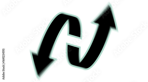 Free Download Double Arrow Vector 3D Logotype Symbol
 - GFXLoad
