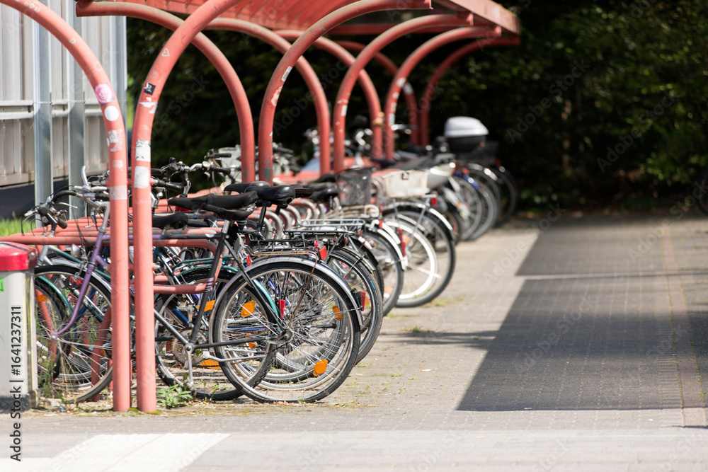 Obraz premium Fahradparkplatz