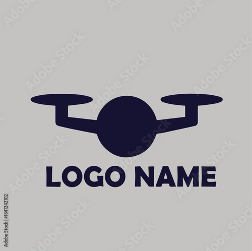 Drone Logo Modern, simple flat vector illustration Icon