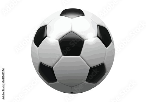 Vector illustration of classic soccer ball isolated on white background