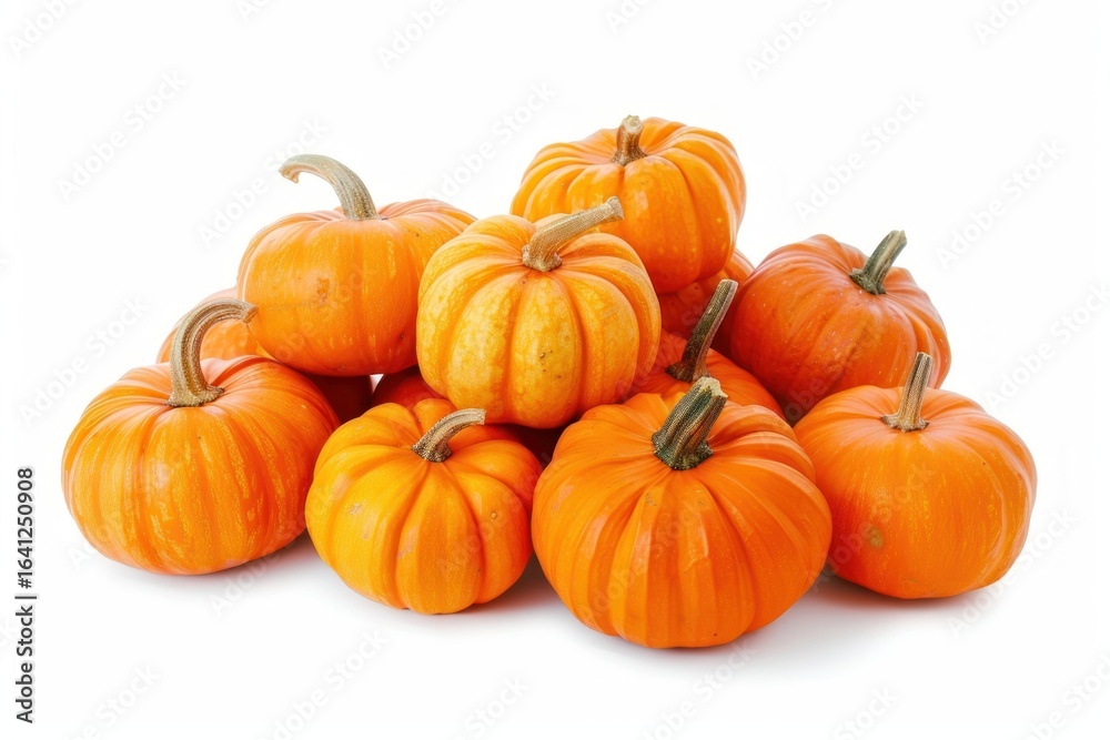 Heap of pumpkins vegetable squash plant.
