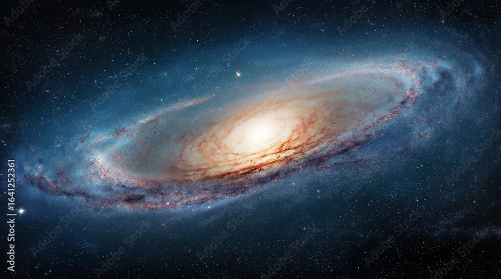 Fototapeta premium black hole in outer space with stars. Galaxies and constellations in the cosmic starry sky