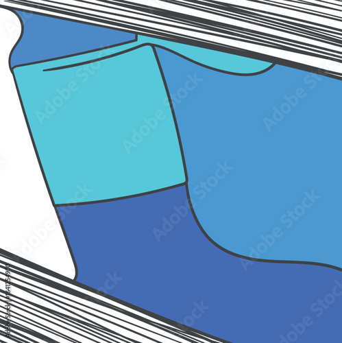 Shaded corners and blue parts in the main texture area.