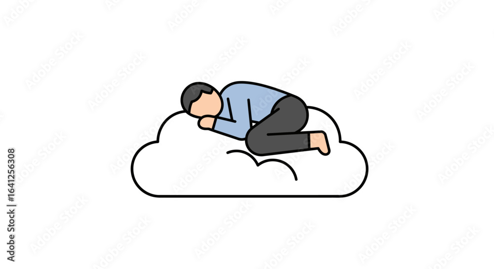 Fototapeta premium Dreamlike Comfort on a Soft Cloud