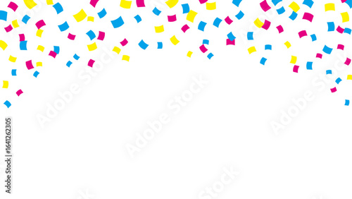 カラフルな紙吹雪のベクター素材