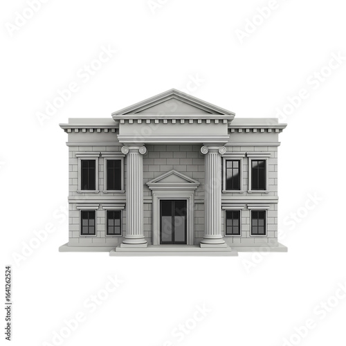 bank icon isolated on white