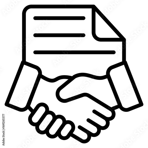 Project Partnership line icon