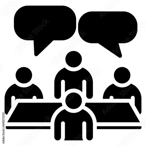 Advisory Teamwork glyph icon