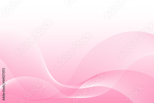 ピンクの波形ライン　アブストラクト背景03