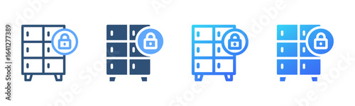 Locker icon sheet multi style collection
