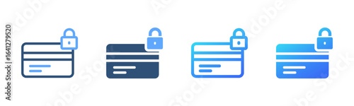 Credit Card icon sheet multi style collection