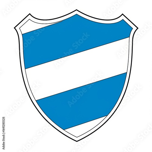 Blue and White Heraldic Shield Illustration Free Download Blue and White Heraldic Shield Illustration - GFXLoad