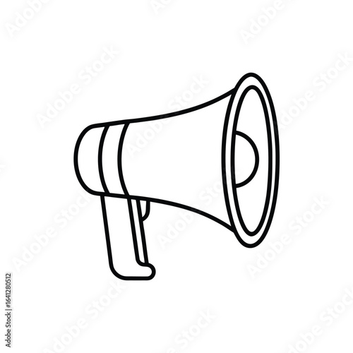 megaphone on white background