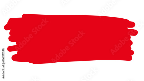 Vibrant red brush stroke adds dynamic flair to any modern design project, instantly grabbing attention