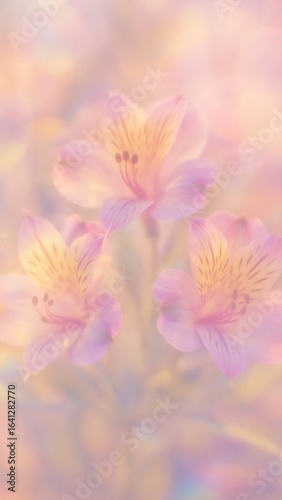 Delicate pastel floral elegance