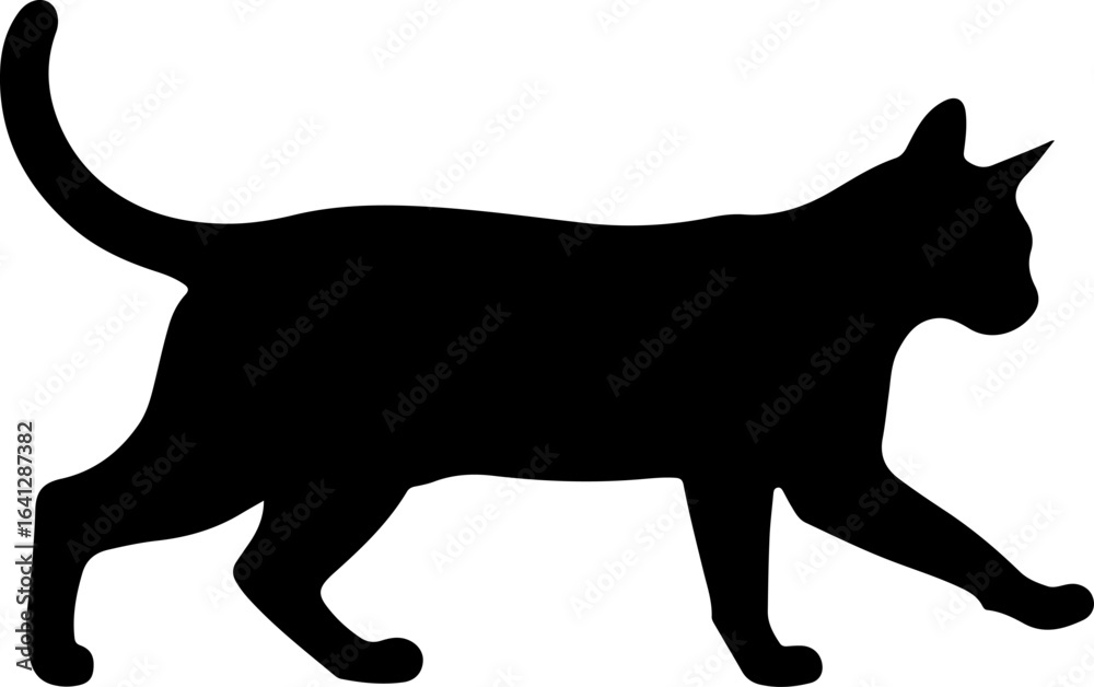 Fototapeta premium Elegant Cat Silhouette Bundle 