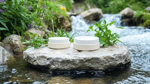 Nature's Cream: Organic Skincare Jars