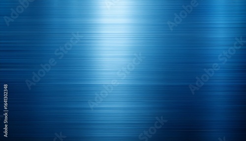 a shiny blue metal background with a brushed texture and bright reflection