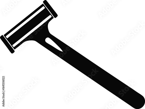 Shaving Razor Icon Silhouette Vector Illustration