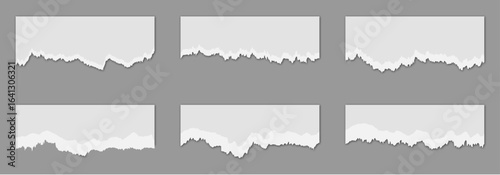 Torn sheets of paper