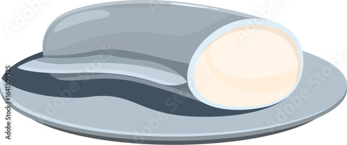 Creamy goat cheese log presented on a simple serving plate, ready to be savored