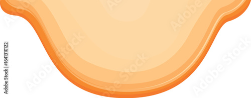 Delicious half moon empanada forming a bowl shape, showing its golden crust and inviting aroma