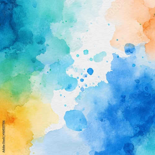 Colorful Watercolor Background Collection