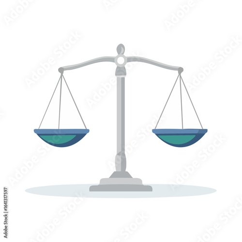 Scales of Justice Balance Law Legal Concept Metaphor Fairness Equality Symbol Court System Sign Icon Graphic Representation