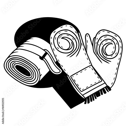 Martial arts hand wraps for wrist support and protection during training