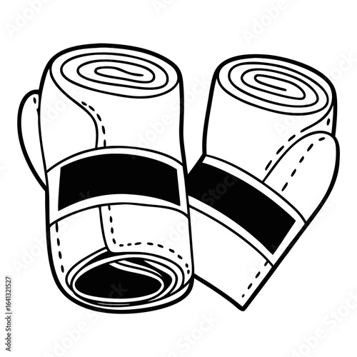 Durable martial arts hand wraps for hand and wrist protection during fights